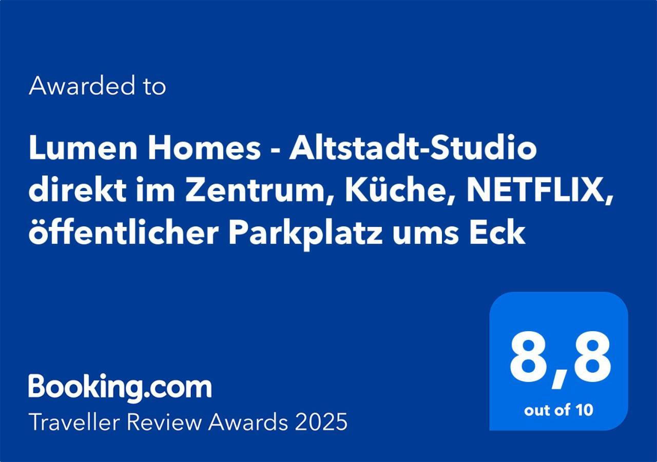 אינגולשטאט Lumen Homes - Altstadt-Studio Direkt Im Zentrum, Kueche, Netflix, Oeffentlicher Parkplatz Ums Eck מראה חיצוני תמונה